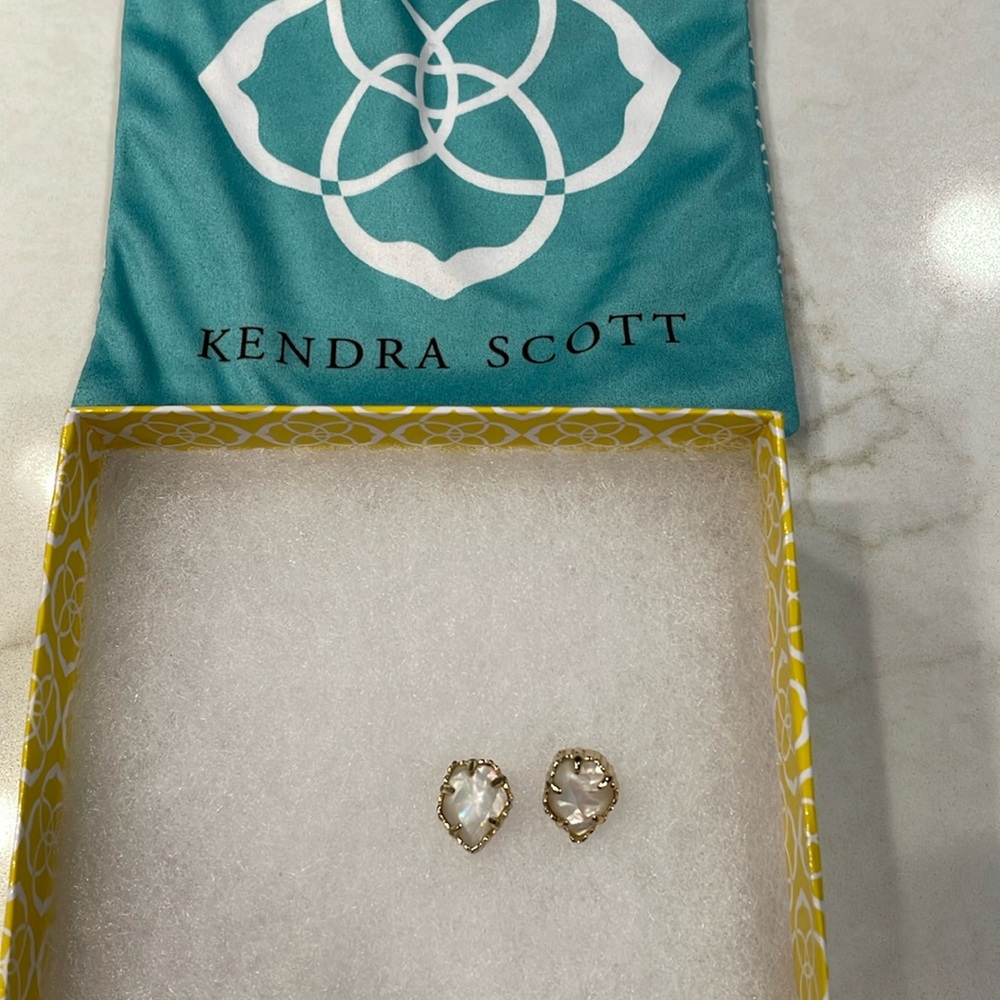 Kendra Scott gold stud earrings